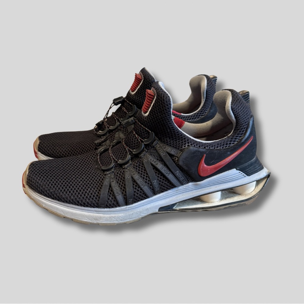 Nike Shox Gravity Black Varsity Red Men's Athletic Shoes Model AR1999-016